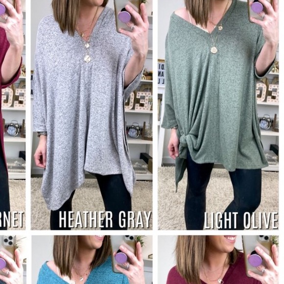 Poncho oversized comfy shirt - Picture 3 of 3